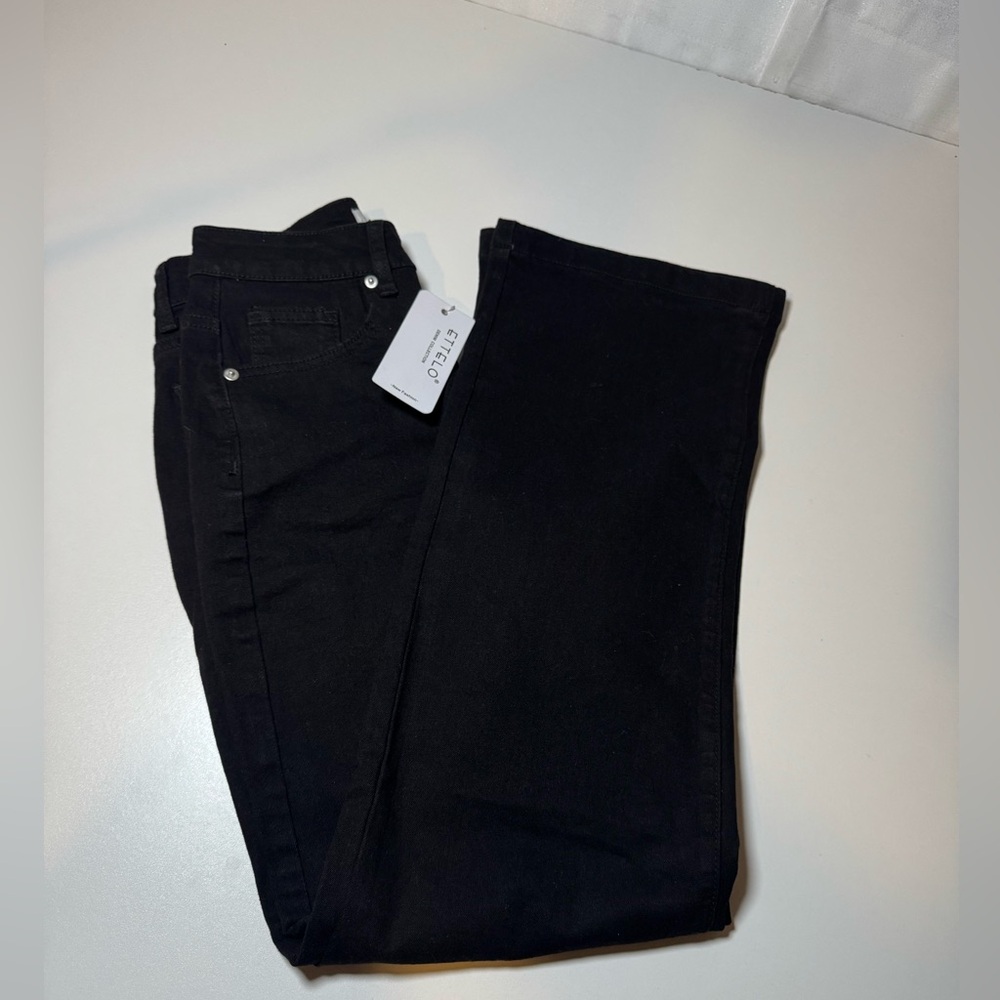 ETTELO Jeans High Waisted Straight Leg Loose Stretchy. Size:2 - Picture 7 of 16